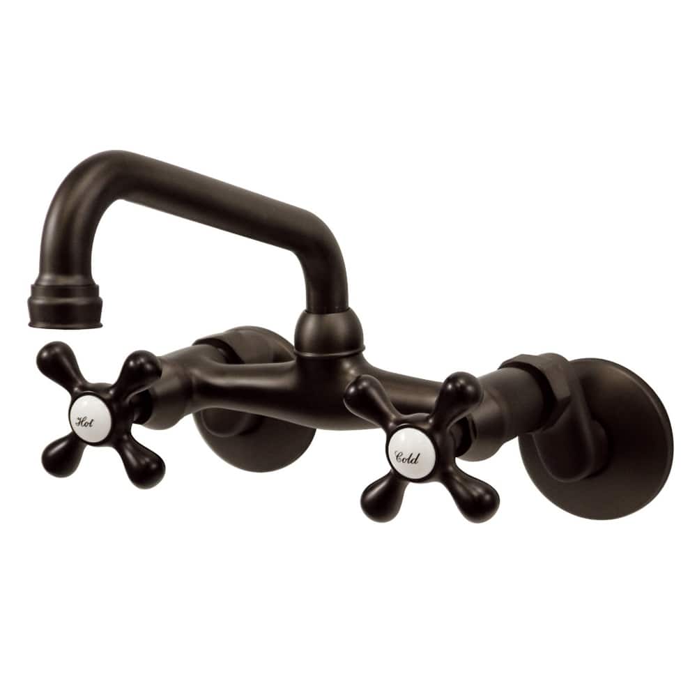 Traditional Two Handle Wall Mount Kitchen Faucet