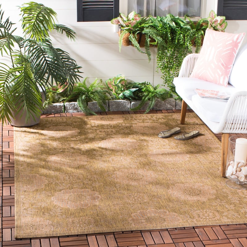 SAFAVIEH Courtyard Elissa Indoor/ Outdoor Waterproof Patio Backyard Rug