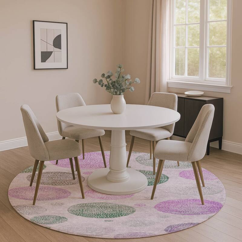 Premium Washable Super Soft Mayfield Rug - Blush - 8' x 8'