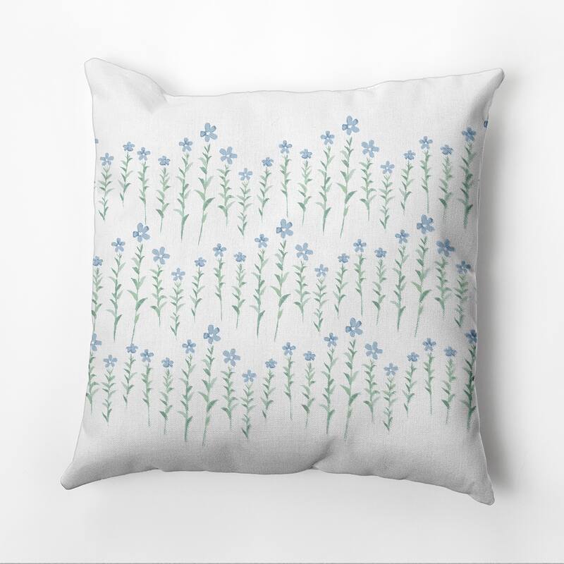 Periwinkle Stripe Outdoor Pillow - Blue - 16" x 16"