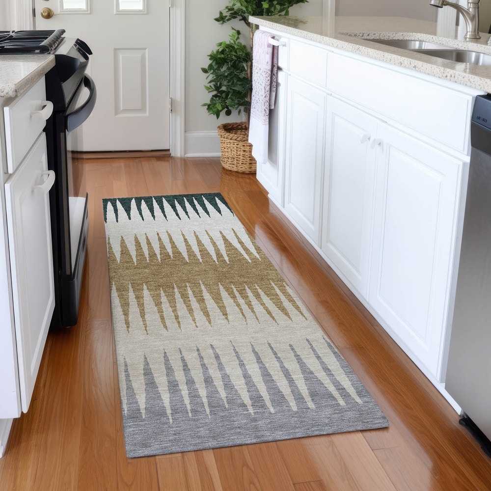 Premium Washable Super Soft Modern Spikes Mayfield Rug