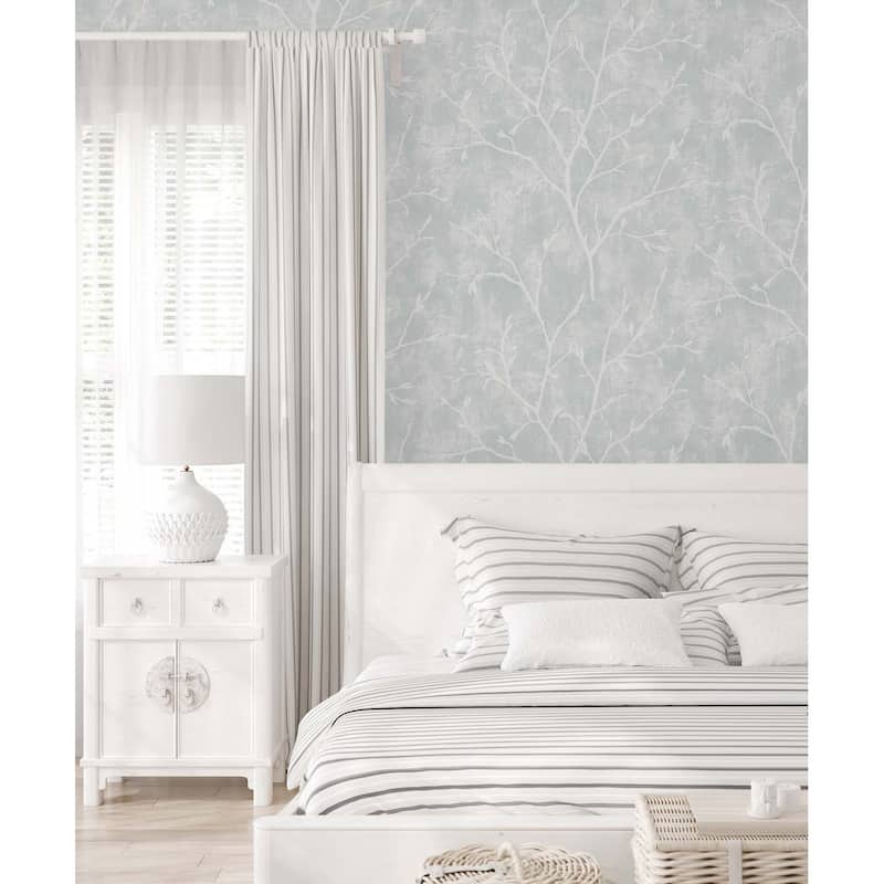 Seabrook Designs Avena Branches Nonwoven Unpasted Wallpaper