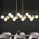 preview thumbnail 1 of 55, 16 Lights Dining Room Chandeliers Modern Sputnik Light Fixture - 55in