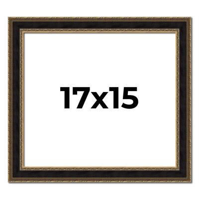 17x15 Frame Gold Antique Vintage Sold Wood Picture Frame | 1.75 Inch