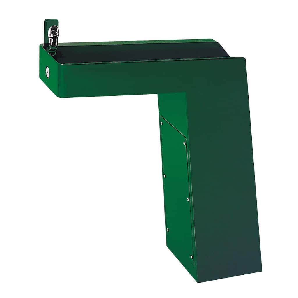 Haws Floor Mounted Galvanized Steel Drinking Fountain with Protective