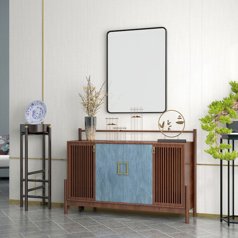 36x24 Inch Aluminum Frame Rectangular Wall Mirror