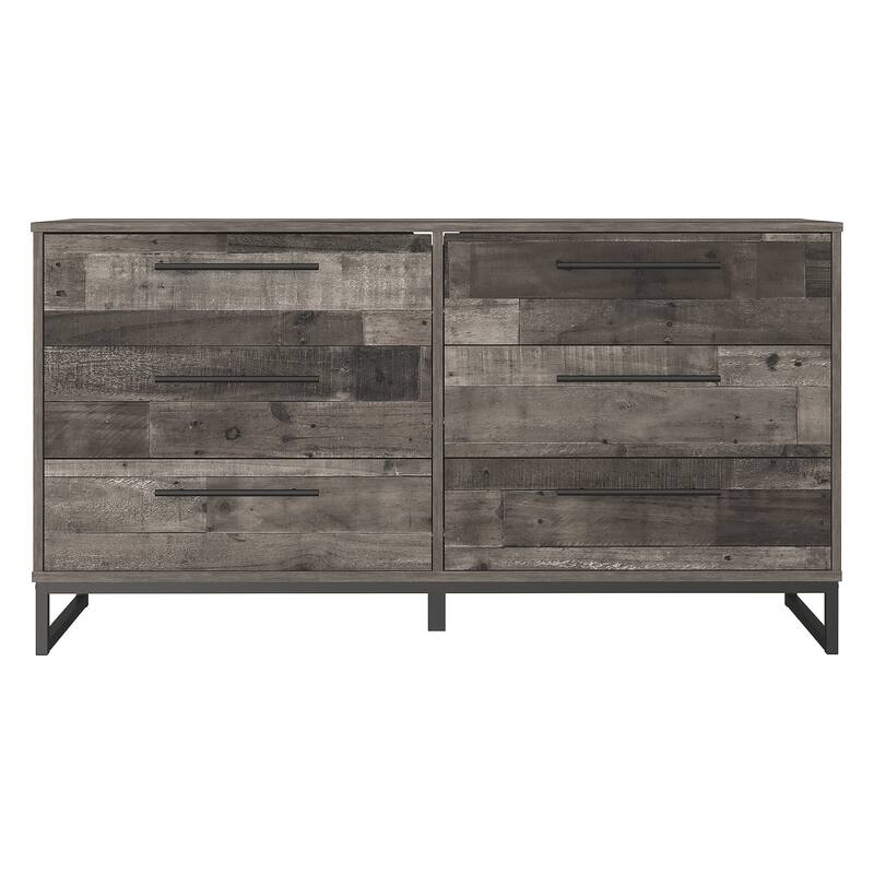 Signature Design by Ashley Neilsville Multi Gray 6 Drawer Dresser
