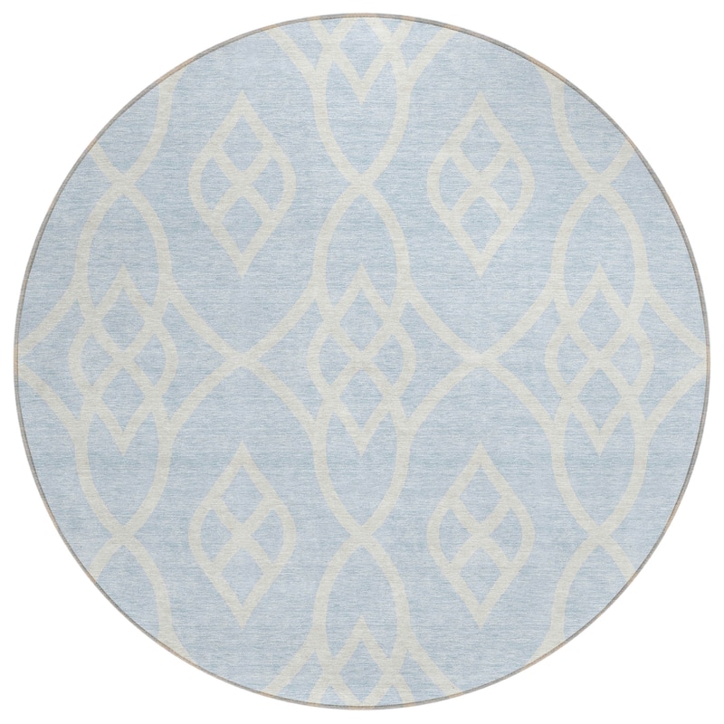 Machine Washable Indoor/ Outdoor Chantille Trellis Modern Rug