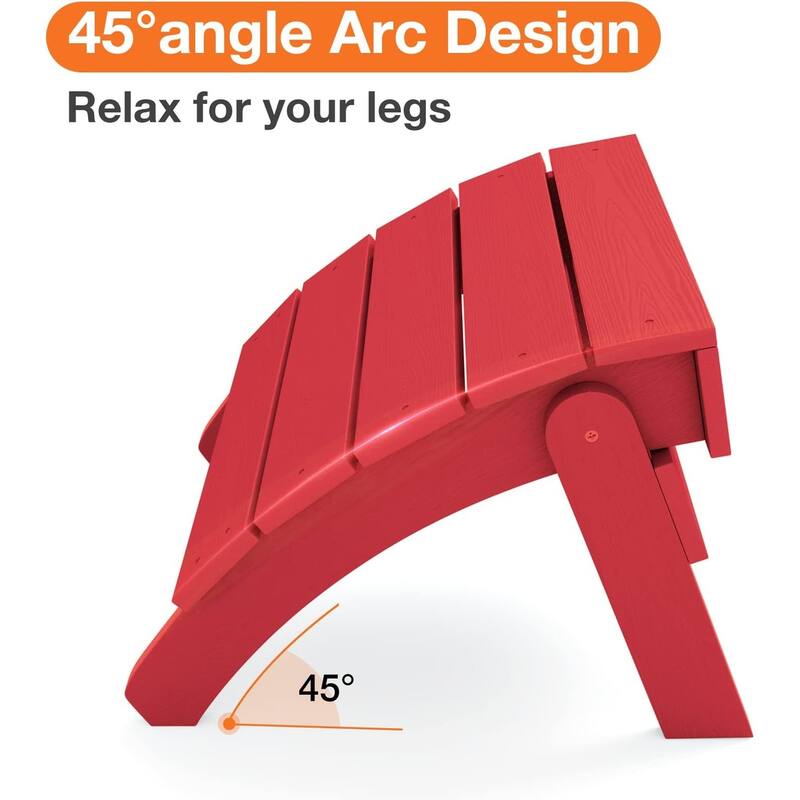 WINSOON Adirondack Ottoman,Folding Adirondack Foot Rest