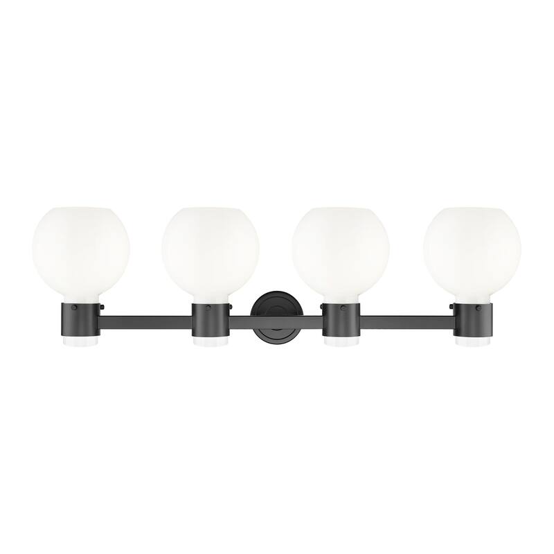 Innovations Lighting Downtown Urban - Lawton Sphere - 4 Light 34" Wall-Mounted Bath Vanity Light