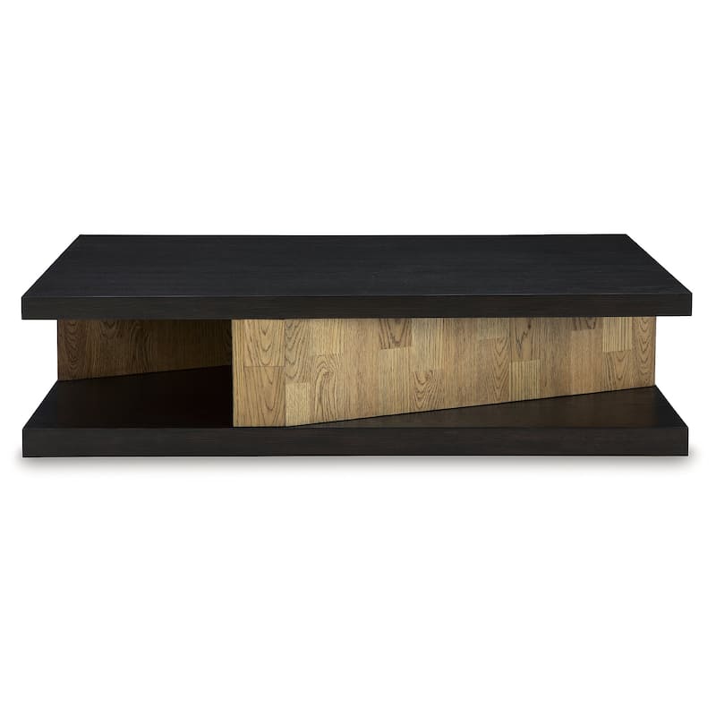 Signature Design by Ashley Kocomore Brown/Beige Coffee Table - 60"W x 35"D x 16"H