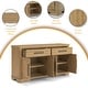 preview thumbnail 2 of 17, Signature Design by Ashley Havonplane Brown Dining Server - 65.88"W x 19"D x 36.13"H