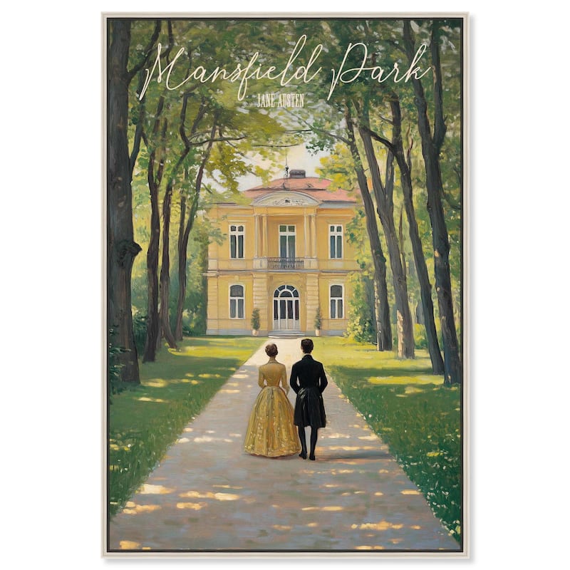 Mansfield Park Canvas by Art Remedy - Silver - 36" x 54"
