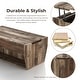 preview thumbnail 12 of 14, Furniture of America Rere Rustic 41-inch Wood 2-Shelf Lift-top Coffee Table