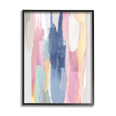 Stupell Pastel Tones Layered Modern Abstract Movements Framed Wall Art