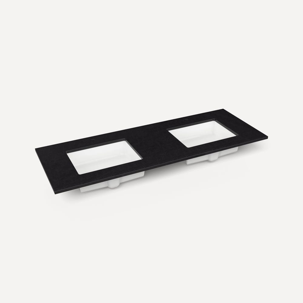 Robern TB61UDO-1D2 61" Quartz Vanity Top for Single Hole Faucet