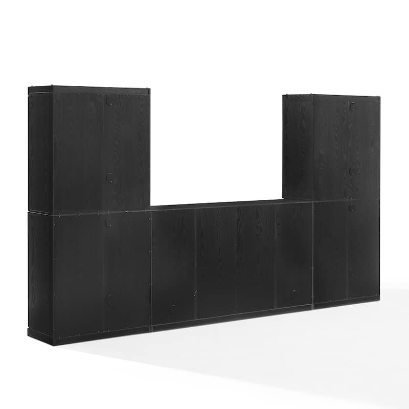 Crosley Essen 3-Piece Sideboard And Glass Door Pantry Set