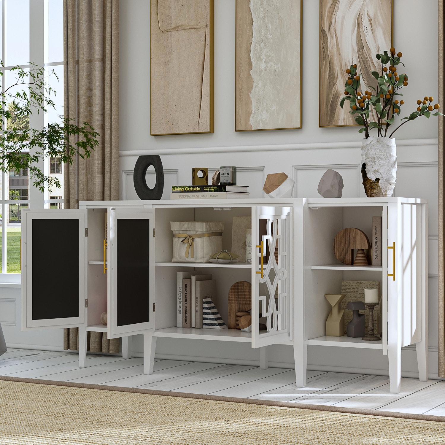 Large Server Console Table Sideboard 62.9\, image size:1500x1500