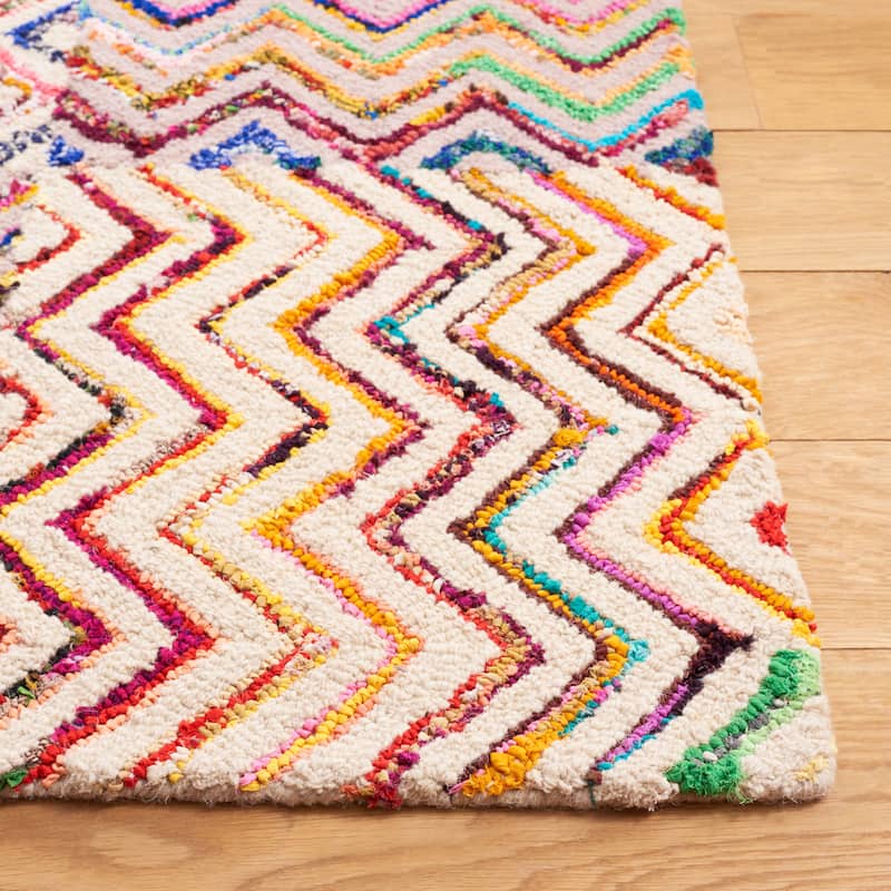 SAFAVIEH Handmade Nantucket Myriame Contemporary Cotton Rug