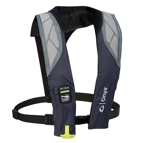 Onyx a-24 in-sight automatic inflatable life jacket grey 133200-701-004-18