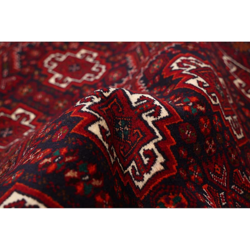 ECARPETGALLERY Hand-knotted Teimani Red Wool Rug - 2'10 x 5'4