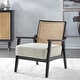 preview thumbnail 2 of 7, Lifestorey Serena Cane and Solid Wood Accent Chair