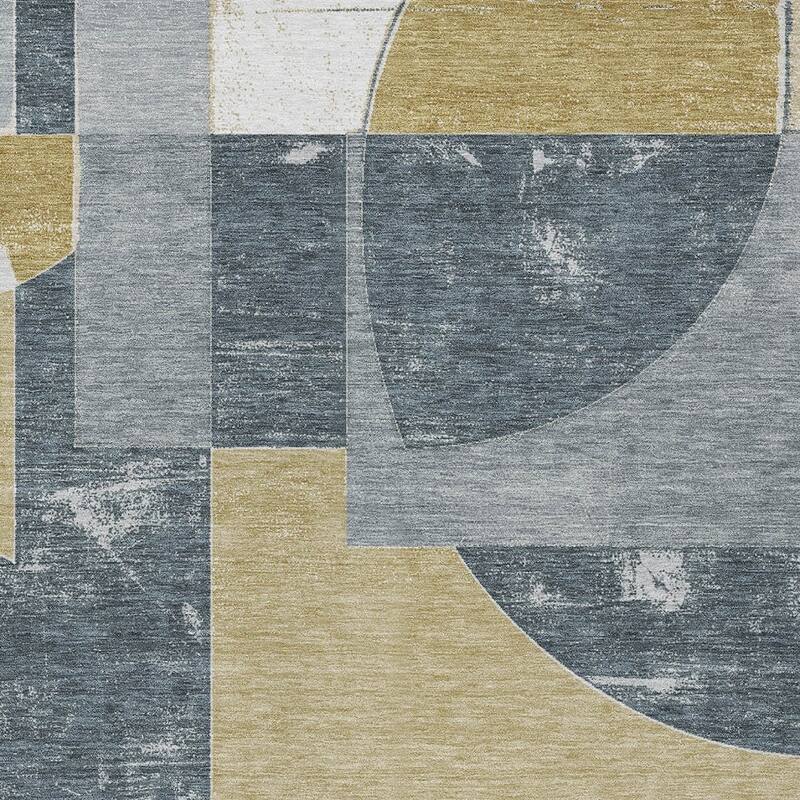HomeRoots Geometric Modern Rectangle Outdoor Rug
