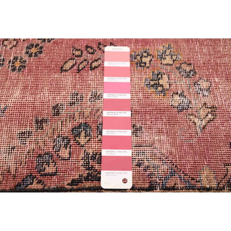 ECARPETGALLERY Hand-knotted Antalya Vintage Dark Violet Wool Rug - 6'2 x 9'3