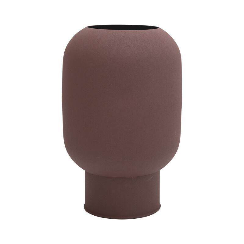 Textured Decorative Metal Flower Vase