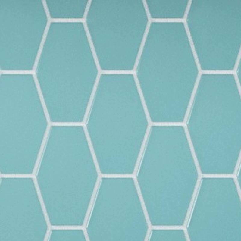 Cruz Bay Studio MKT2872 Long Hex - 11" x 11" Geometric Floor and Wall - Skyline Matte