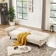 preview thumbnail 2 of 39, Modern Futon Sofa Bed, Convertible Sleeper Sofa with Tapered Wood Legs, 78.35" W, Small Split Back Sofa for Living Room
