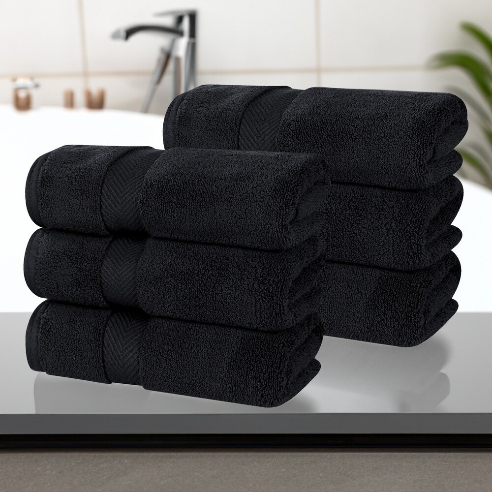 Dottie Black 100% Cotton Hand Towel