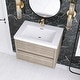 preview thumbnail 183 of 191, Wood Wall-Mounted Bathroom Vanity with Sink and Soft Close Drawers