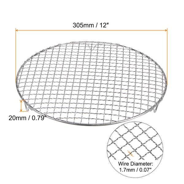 Round Cooking Rack 12inch Stainless Steel Cross Wire Barbecue Grill