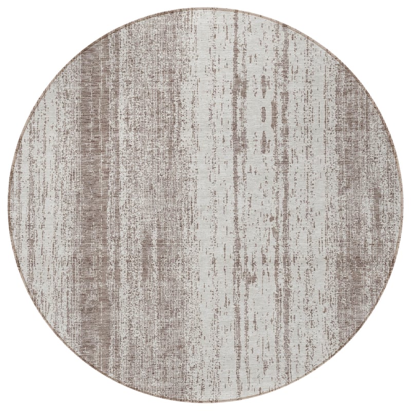 HomeRoots Striped Transitional Rectangle Outdoor Rug