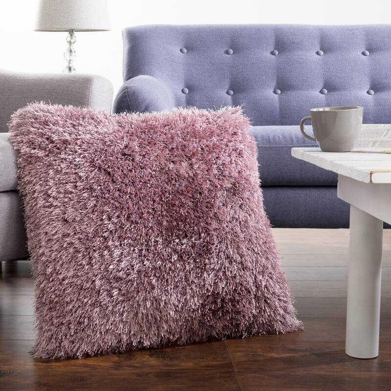 Oversized Floor or Throw Pillow Square Shag FauxFur by Windsor Home