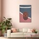 preview thumbnail 23 of 28, Oliver Gal 'Basketball Court Area' Sports Blue Wall Art Canvas 36 x 54 - Black