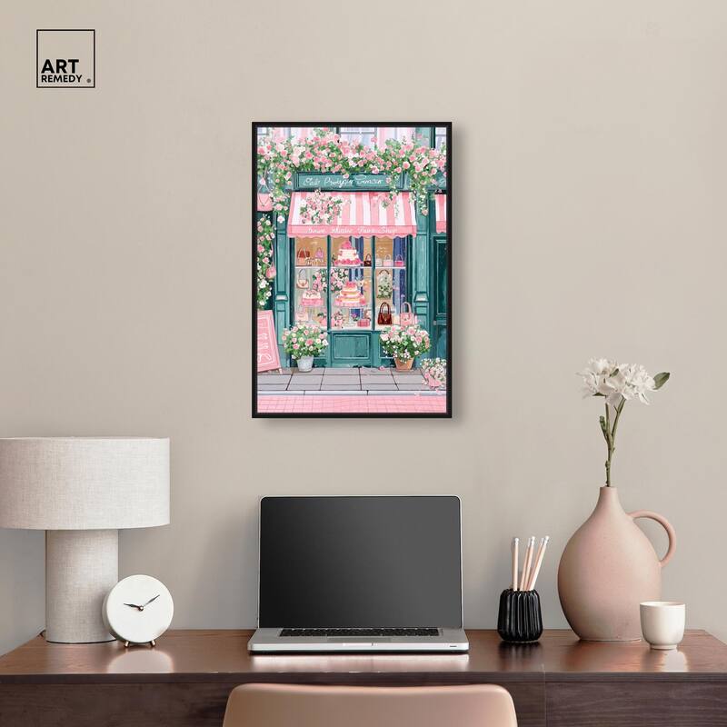 Whimsical Storefront Canvas by Art Remedy