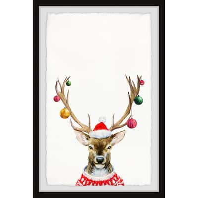 'Guide My Sleigh' Framed Painting Print