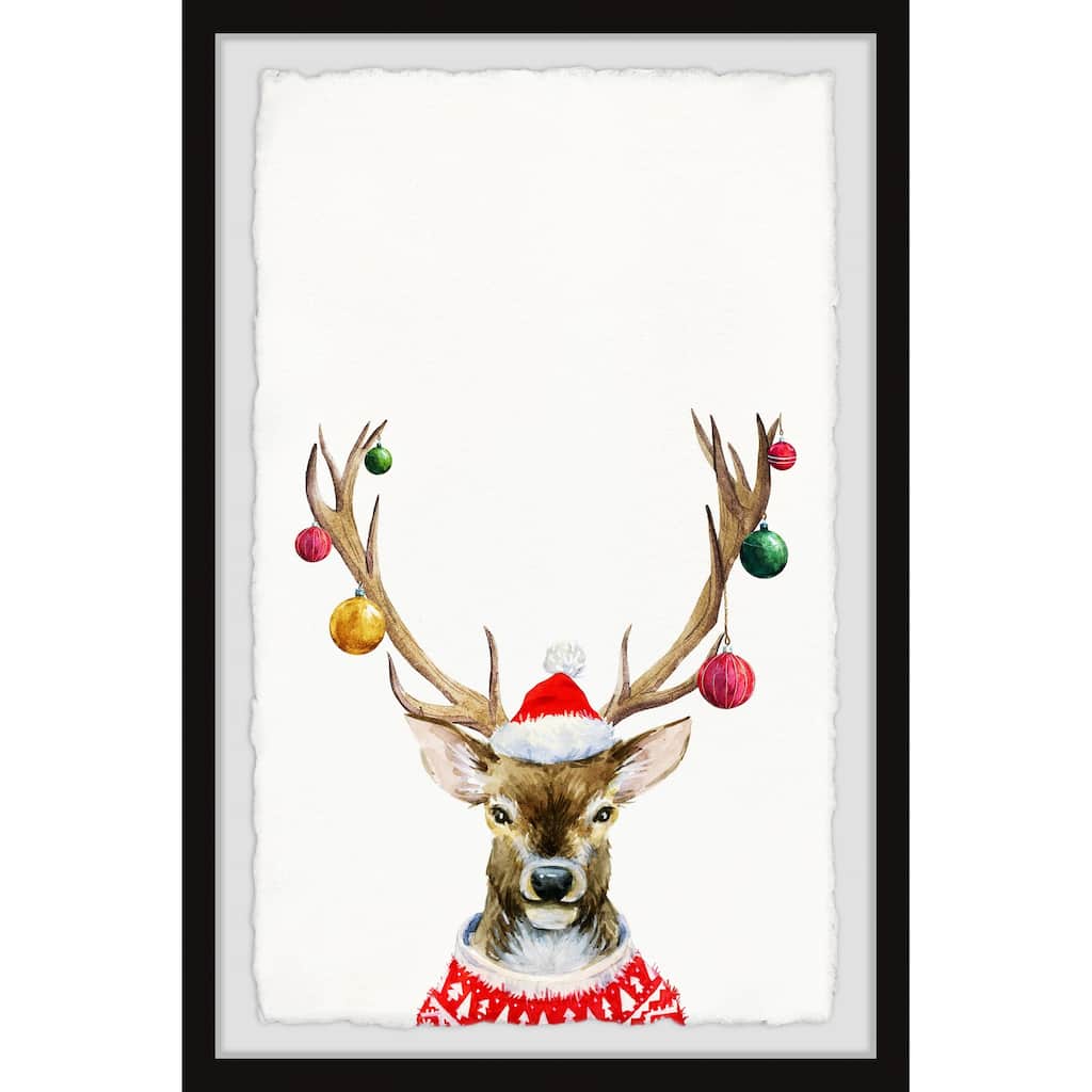 'Guide My Sleigh' Framed Painting Print