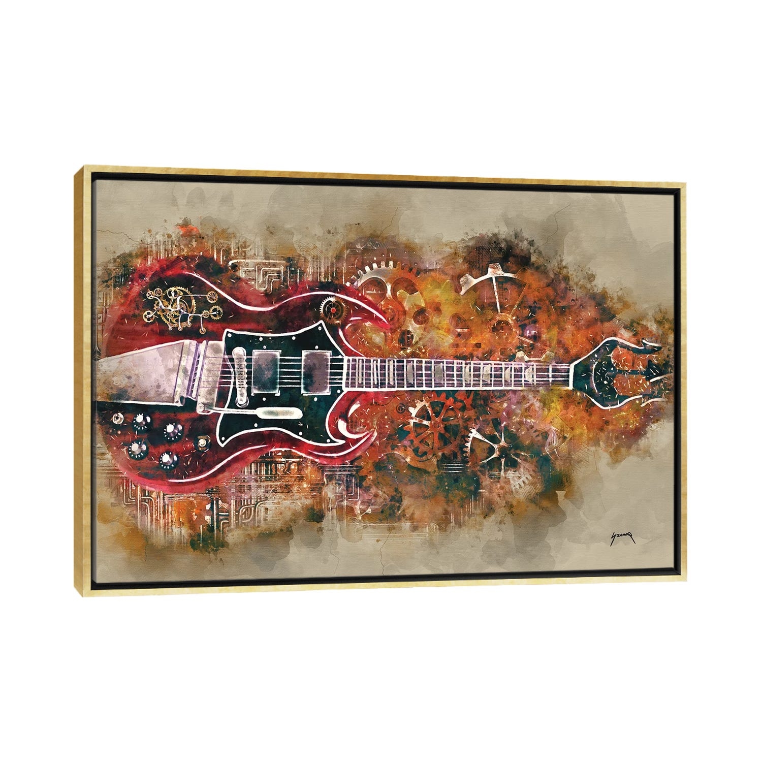 Steampunk guitar shop