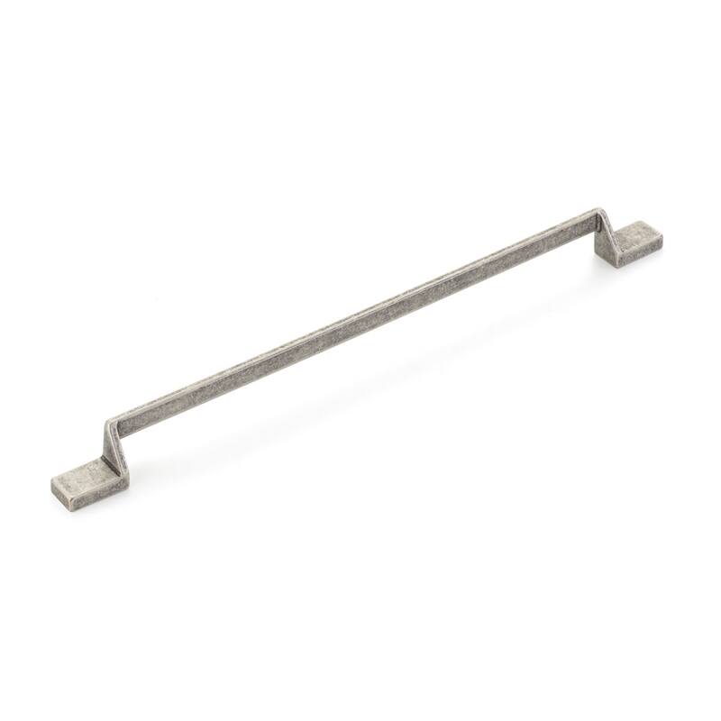 Schaub and Company San Marco 12-1/2" Center to Center Modern Angled - Vintage Steel