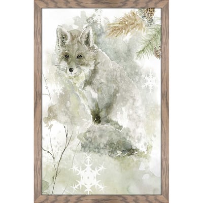 "Winter Lodge Fox" by Carol Robinson Print on Acrylic