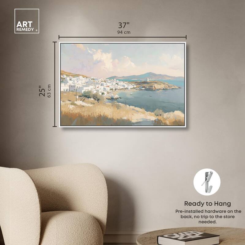 Sunrise Greece Canvas by Art Remedy