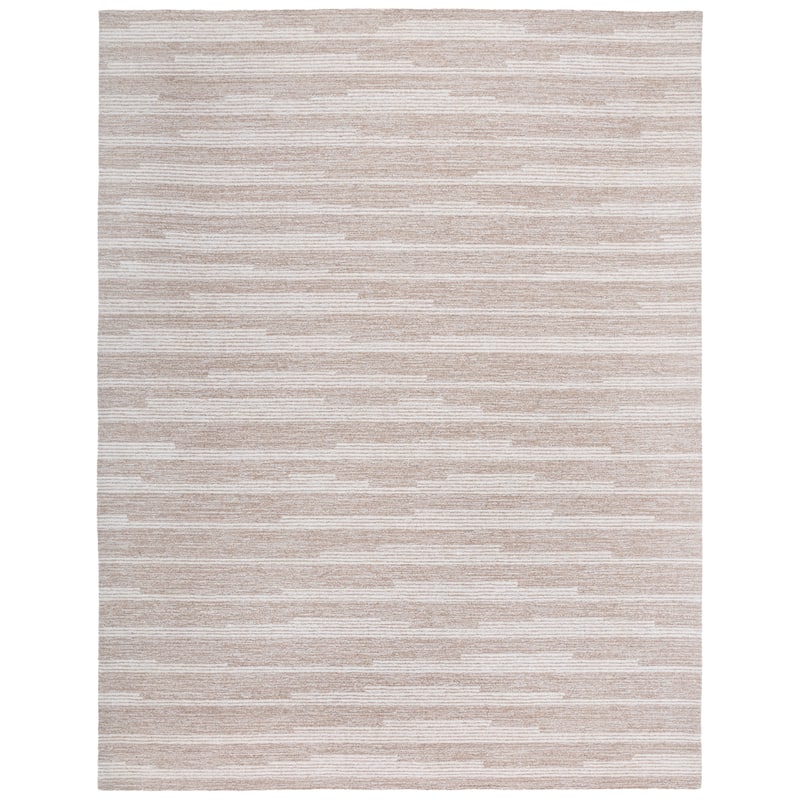 SAFAVIEH Handmade Ebony Mahnaz Modern Striped Wool Rug