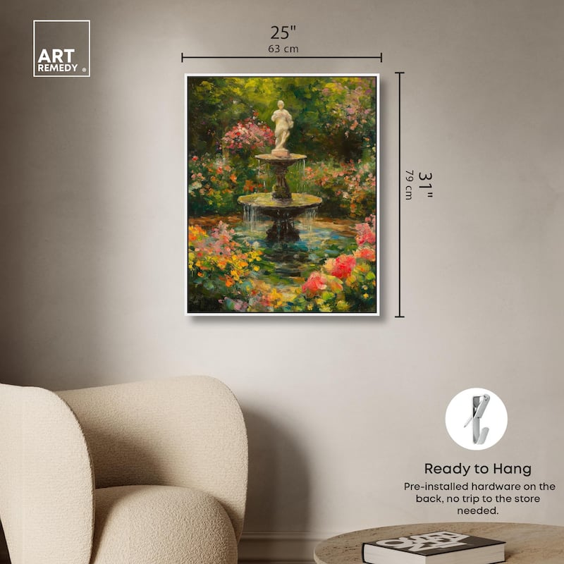 Poured Peace Canvas by Art Remedy