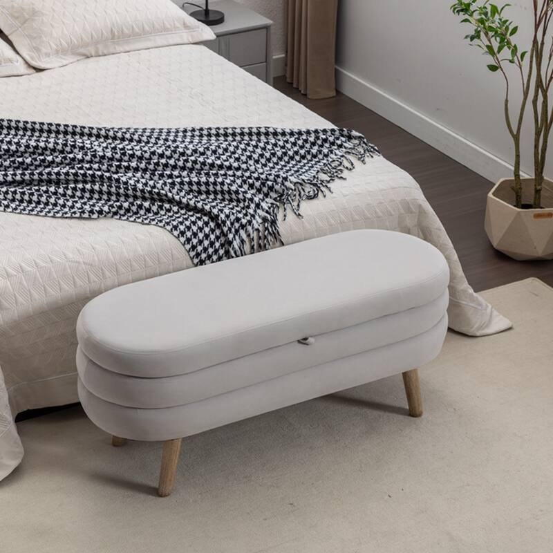 Storage Bench Bedroom Bench With Wood Legs
