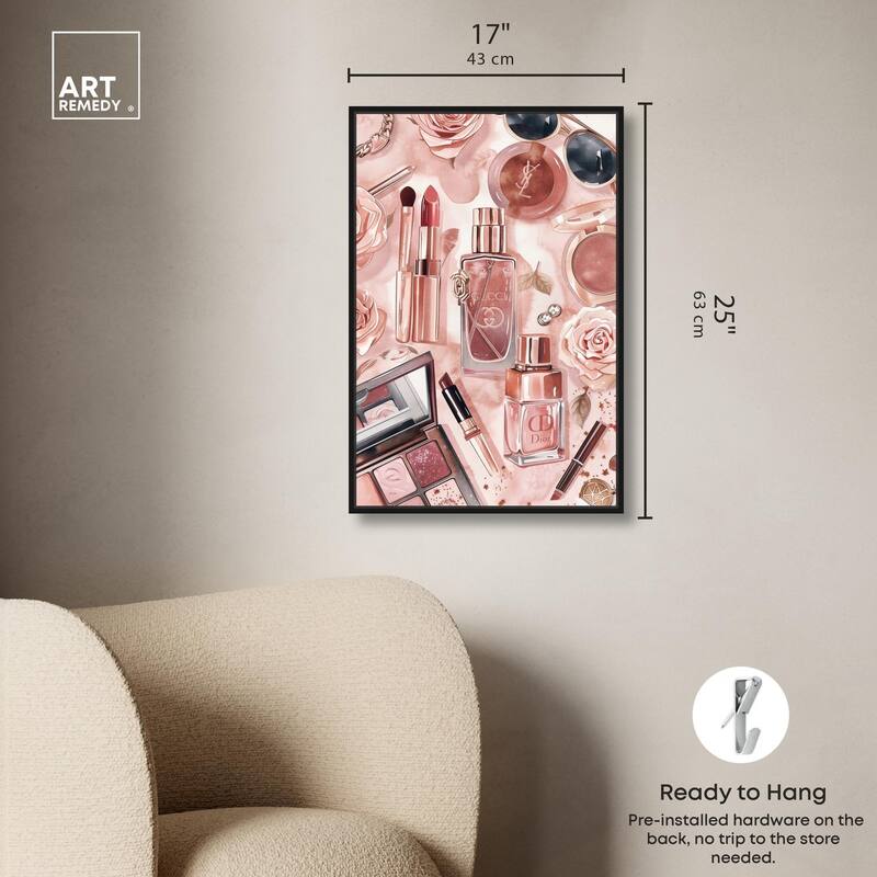 Glam Sparkle Lay Out Canvas by Art Remedy