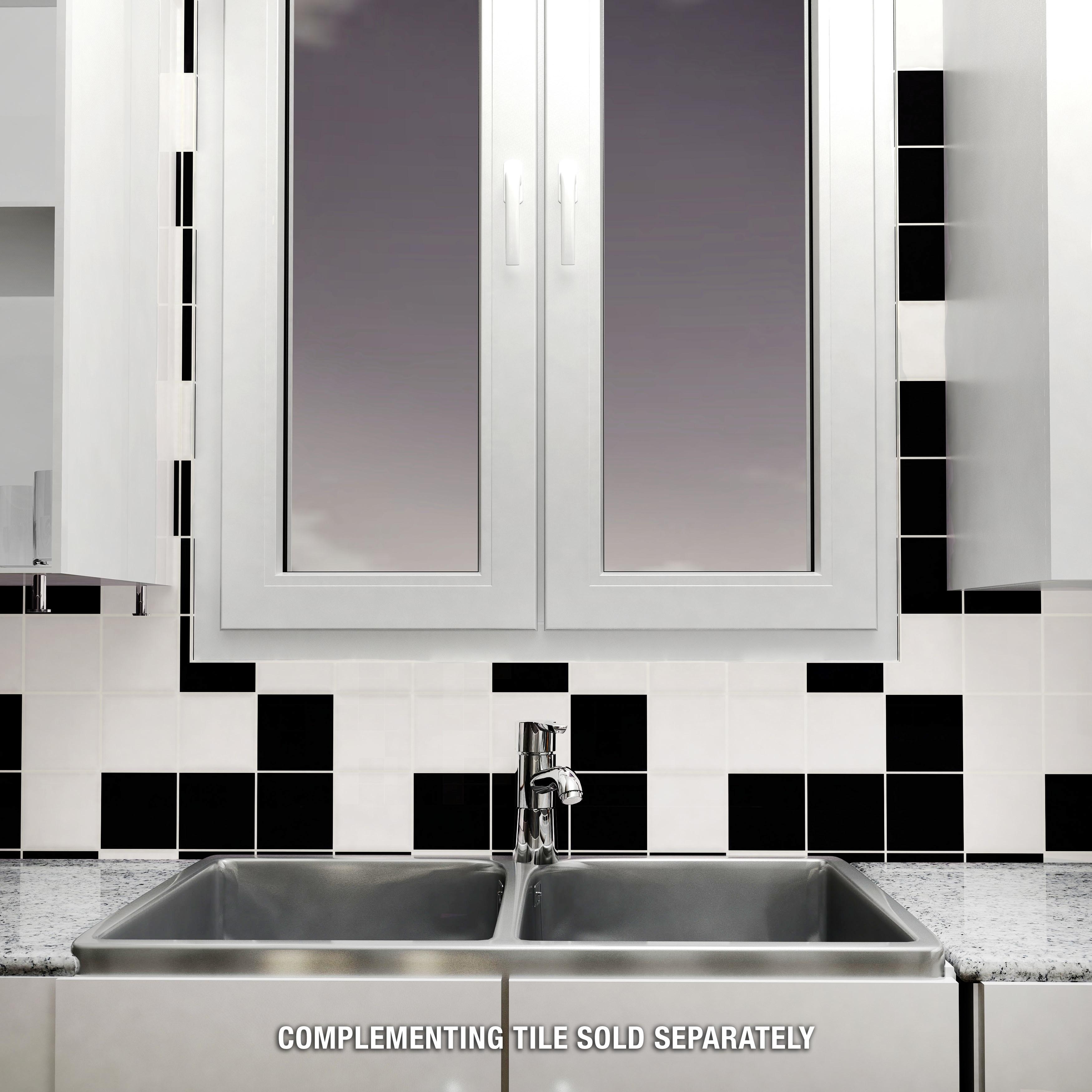 Merola Tile Twist Square Soft Cream 11-3/4" x 11-3/4" Ceramic Mosaic Wall Tile