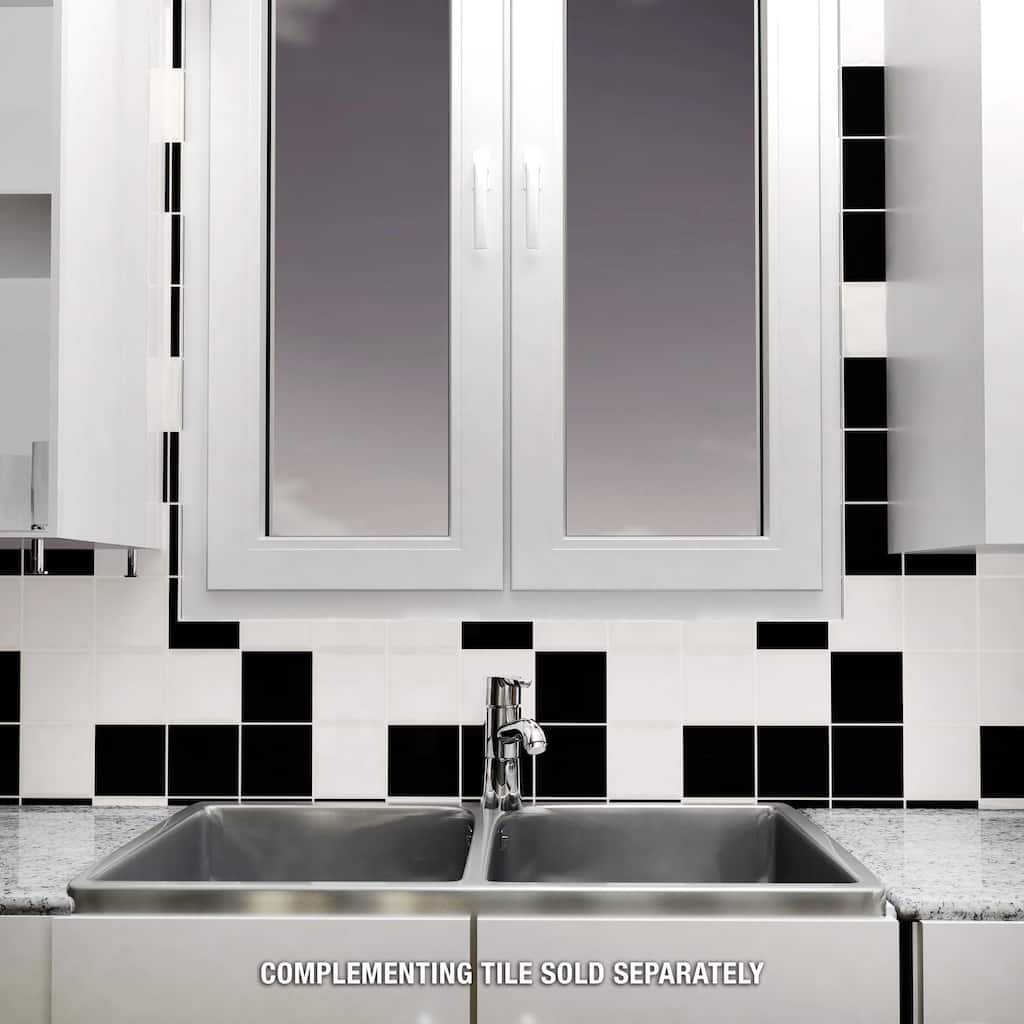 Merola Tile Twist Square Soft Cream 11-3/4" x 11-3/4" Ceramic Mosaic Wall Tile